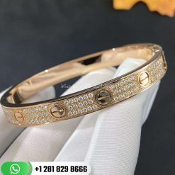 Cartier Love Bracelet Diamond-paved Pink Gold Diamonds -N6710817