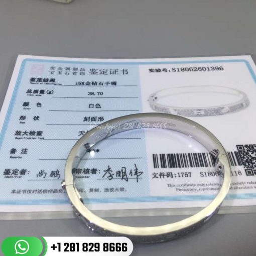 cartier love bracelet white gold diamonds n6710817