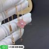 Van Cleef Arpels Vintage Alhambra Pendant Rose Gold Rhodonite 2021 Limited Edition VCARP7TD00