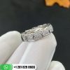 353507 Serpenti band ring in 18 kt white gold set with full pavé diamonds (0.85 ct).