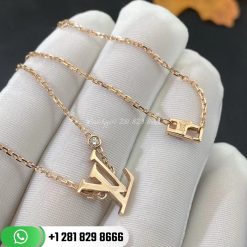 louis vuitton idylle blossom lv pendant 18k gold and diamond