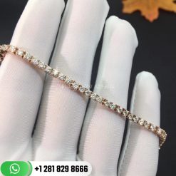 Cartier essential lines bracelet 18k gold diamonds n6707917