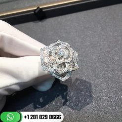 piaget rose ring in 18k white gold diamonds g34uv700