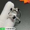 Marli Cleo Small Diamond Hoop Earrings Black Onyx Cleo-e12