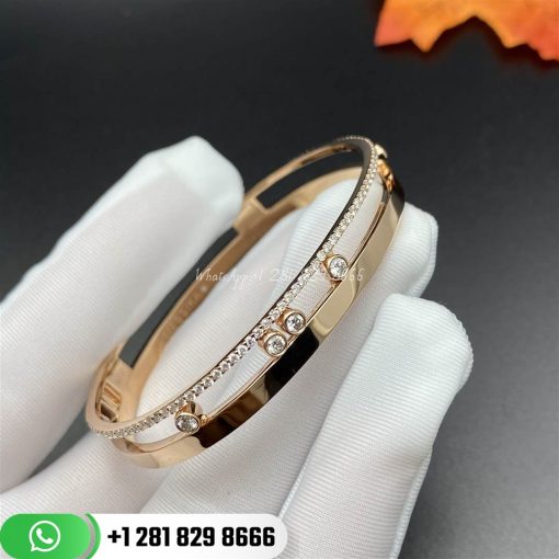 messika move romane rose gold diamond women's bracelet 06514-pg