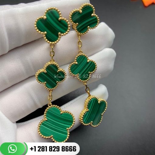 VCARO2AG00 Created in 2006 by Van Cleef & Arpels, the Magic Alhambra® jewelry creations gather different-sized Alhambra motifs, coming together in a joyful dance. Inspired by the clover leaf, their asymmetric designs feature different associations of materials.