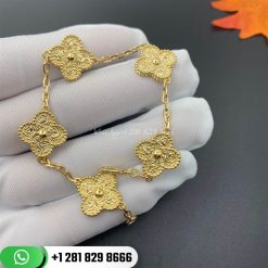 van cleef & arpels vintage alhambra bracelet 5 motifs