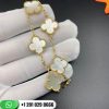 van cleef & arpels vintage alhambra bracelet 5 motifs mother of pearl