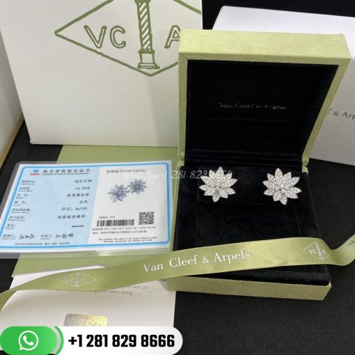 Van Cleef & Arpels Lotus Earrings Medium Model - VCARO96C00