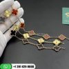 VCARA41300 Vintage Alhambra bracelet, 5 motifs, yellow gold, onyx.