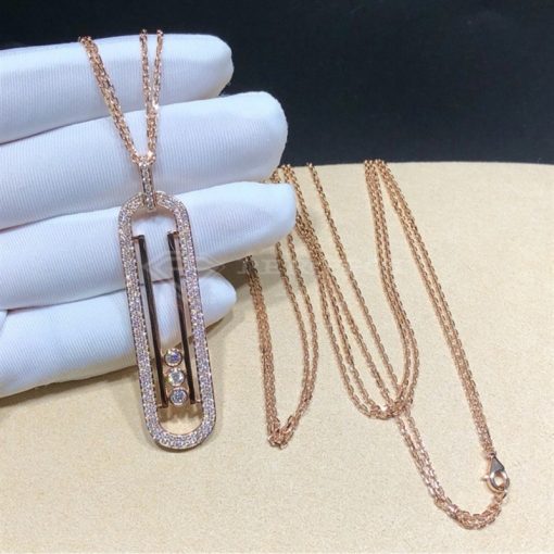 Messika Move 10th Anniversary Necklace Diamond Rose Gold