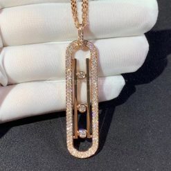 Messika Move 10th Anniversary Necklace Diamond Rose Gold