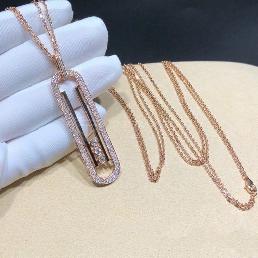 Messika Move 10th Anniversary Necklace Diamond Rose Gold