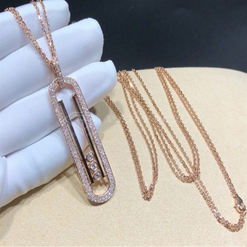 Messika Move 10th Anniversary Necklace Diamond Rose Gold