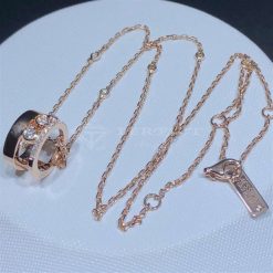 Messika Move Romane Pendant Necklace Diamond Rose Gold