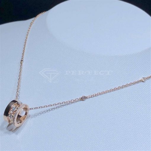 Messika Move Romane Pendant Necklace Diamond Rose Gold