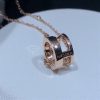 Messika Move Romane Pendant Necklace Diamond Rose Gold