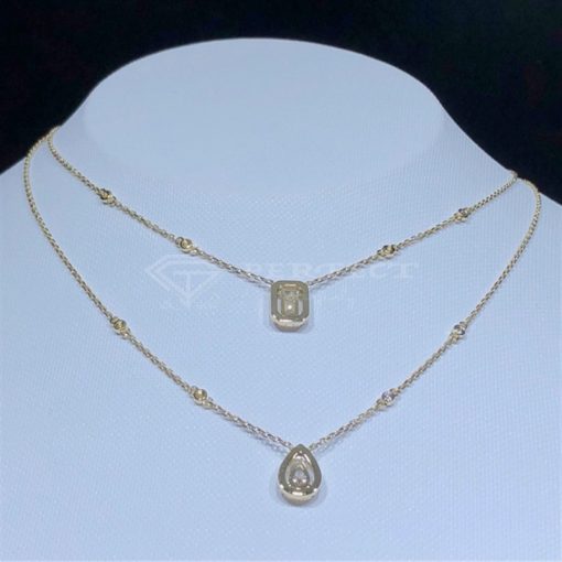 Messika My Twin 2 Rows Necklace Diamond White Gold