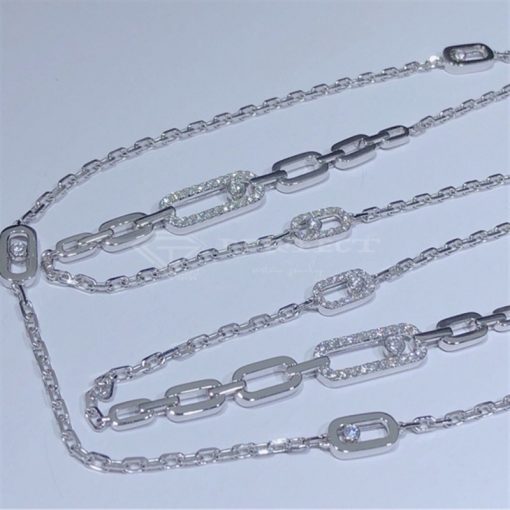 Messika Move Uno Necklace White Gold