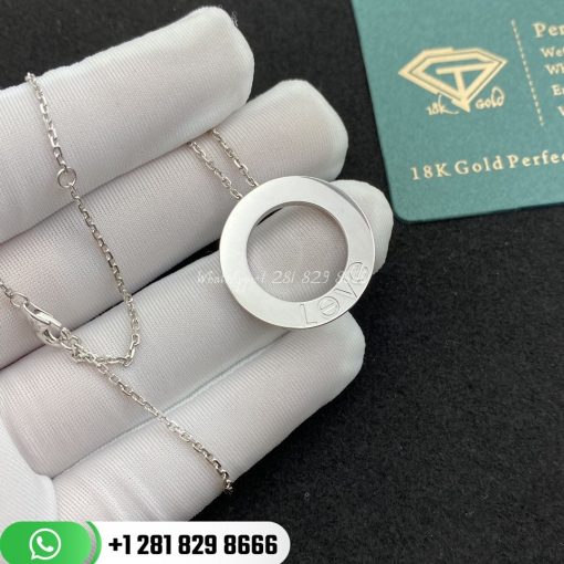 Cartier Love Necklace White Gold -B7014300