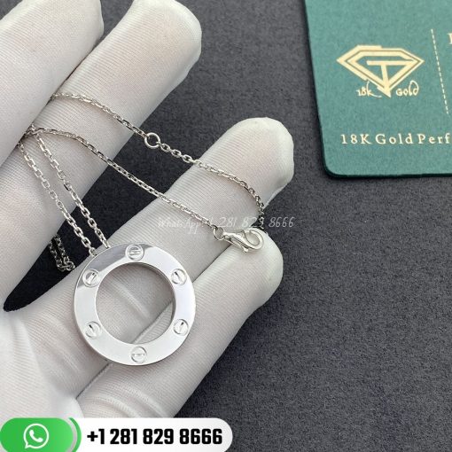 Cartier Love Necklace White Gold -B7014300