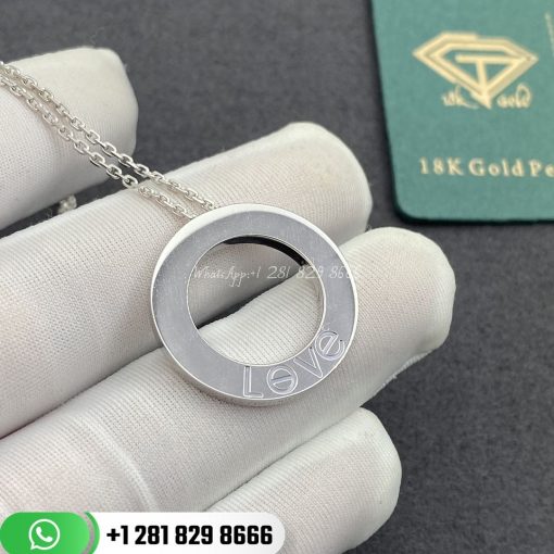 Cartier Love Necklace White Gold -B7014300