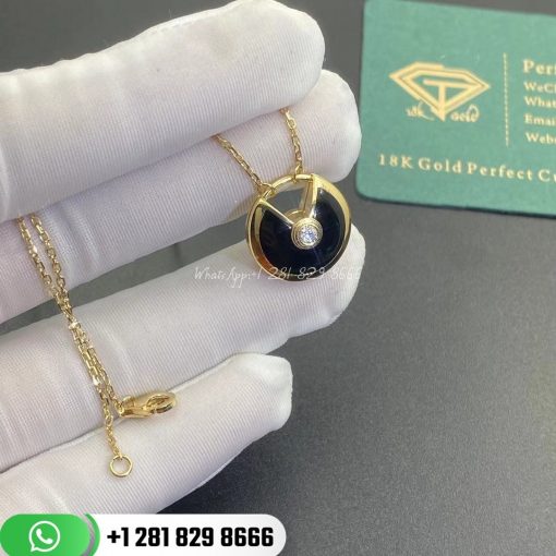 Amulette De Cartier Necklace Small Model Onyx - B7224558