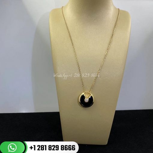 Amulette De Cartier Necklace Small Model Onyx - B7224558