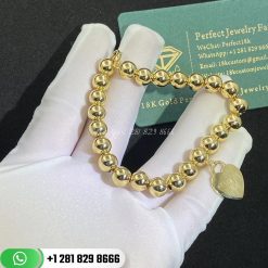 Return to Tiffany™ Heart Tag Bracelet in Yellow Gold 8mm | Custom Jewelry