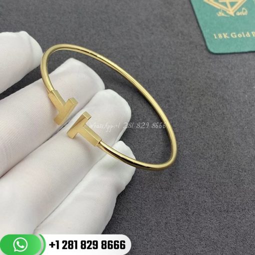 Tiffany T Wire Bracelet in 18k Gold