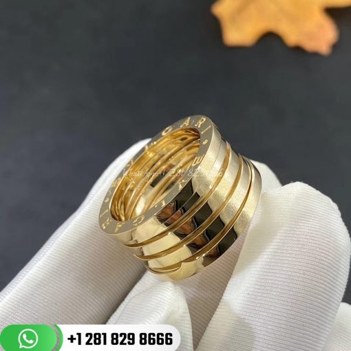 Bvlgari B.zero1 Xxth Anniversary Five-band Ring in 18 Kt Yellow Gold