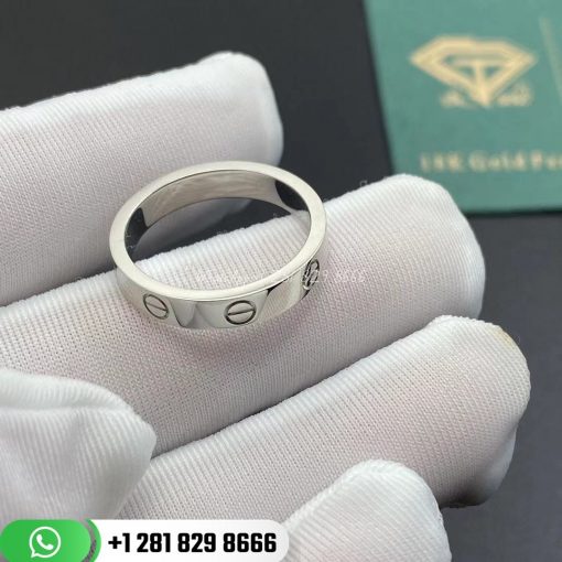 Cartie Love Wedding Band White Gold - B4085100