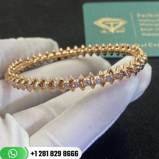 Clash De Cartier Bracelet Diamonds Pink Gold - N6715017