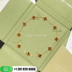 Van Cleef & Arpels Vintage Alhambra Necklace 10 Motifs Tiger Eye - VCARD40700