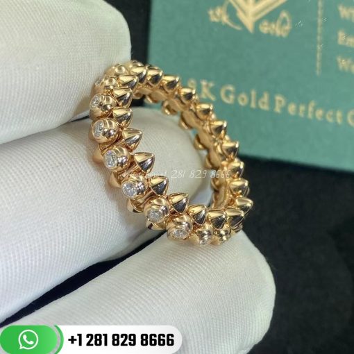 Cartie Clash De Cartier Ring Diamonds Pink Gold - N4765400