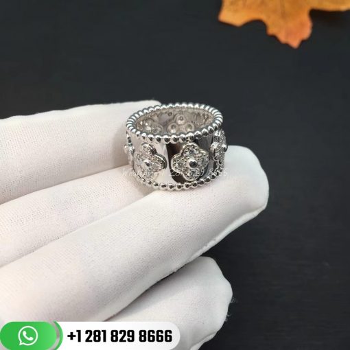 Van Cleef & Arpels Perlée Clovers Ring White Gold - VCARO49N00