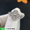 Van Cleef & Arpels Vintage Alhambra Ring White Gold 15mm -VCARO26N00