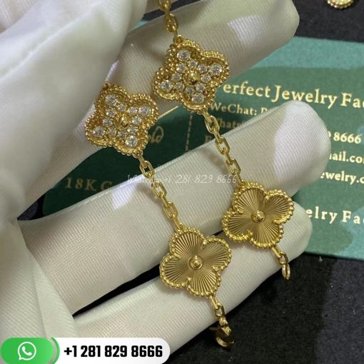 Van Cleef & Arpels Vintage Alhambra Bracelet 5 Motifs – VCARP4KN00