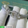 Fred Force 10 Bracelet 18k White Gold and Diamonds Large Model - 0B0050 - 6B0109