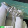 Fred Force 10 Bracelet 18k White Gold and Diamonds Large Model - 0B0050 - 6B0109