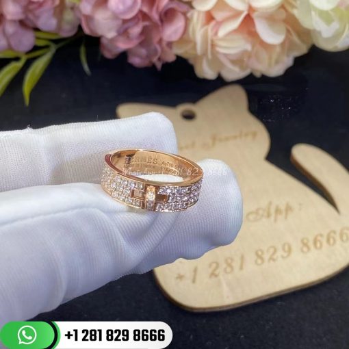 Hermes Kelly Ring 18k Rose Gold