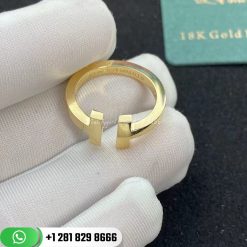 Tiffany T Square Ring in Yellow Gold