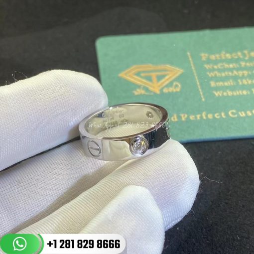 Cartie Love Ring 3 Diamonds White Gold - B4032500