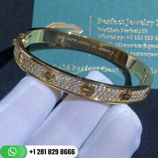 Cartier Love Bracelet Diamond-paved Yellow Gold - N6035017