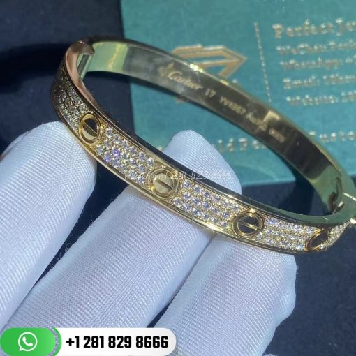 Cartier Love Bracelet Diamond-paved Yellow Gold - N6035017