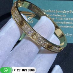 Cartier Love Bracelet Diamond-paved Yellow Gold - N6035017