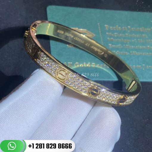 Cartier Love Bracelet Diamond-paved Yellow Gold - N6035017