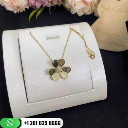 Van Cleef & Arpels Frivole pendant large model Yellow gold Diamond - VCARC96800