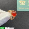 Van Cleef & Arpels Perlée Couleurs Ring Rose Gold Carnelian - VCARP4DR00