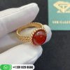 Van Cleef & Arpels Perlée Couleurs Ring Rose Gold Carnelian - VCARP4DR00